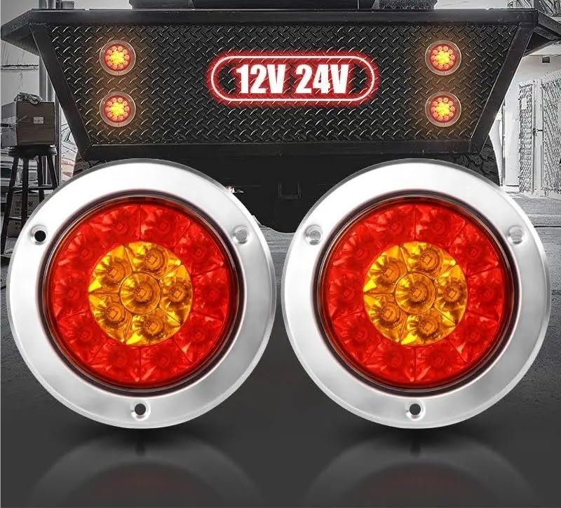 トラックテールランプ Amazon | 24Vトラック用テールランプ4連 LED 日野 テール 角型